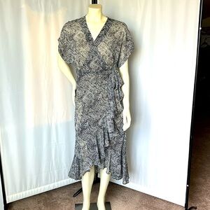 NWT Love Stich Midi Wrap Dress